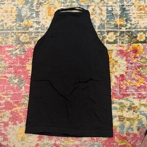 Free People Low Back Black Halter Top